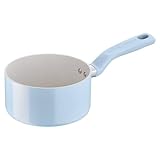 Lagostina Brezza, Casseruola Fonda con Manico Lungo Antiaderente Ø 16 cm, Rivestimento Mineralia, Indicatore di Calore Thermo-Signal, Manico Rivettato, Compatibile con Induzione