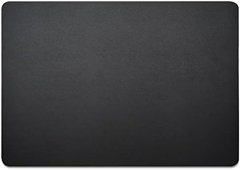 Nekmit Leather Desk Blotter Pad 17 x 12 Inches, Flat, Non-Slip, Waterproof, Black