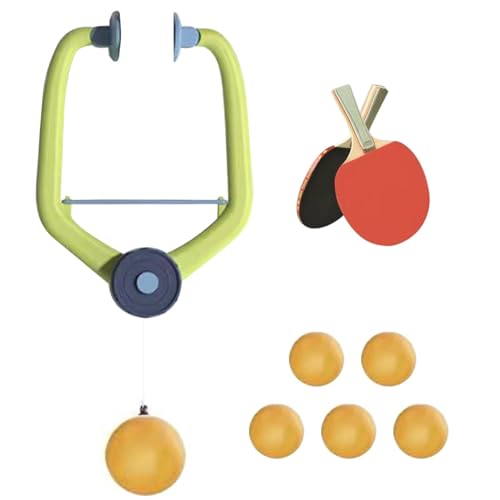 Door Table Tennis Game, Space-Saving Pingpong Set, Portable Set Table Tennis Door Starter Kit, Doorway Game with Rackets for Kids, Training Table Tennis Trainer Exercise