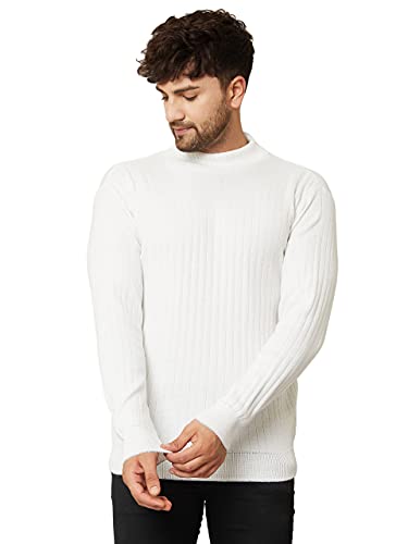 Image of Kvetoo Men High Neck Full Sleeve Winter Woolen Sweater
