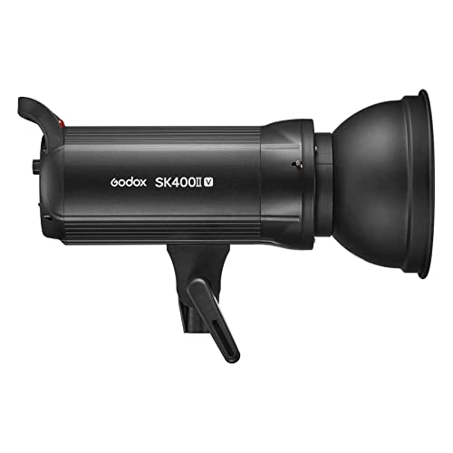 Image of Godox SK400II-V SK400IIV Professional Studio Strobe Flash Light,GN65 0.1-1.5S Recycle Time,2.4G X System,Bowens Mount with 10W LED Modeling Lamp for Photography(Godox SK400II Upgrade)