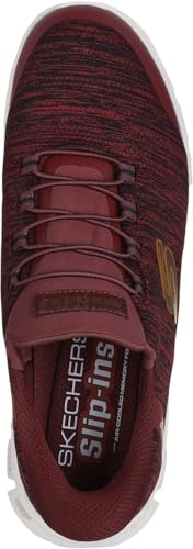 Skechers - Mens Glide-Step - Zefyr Slip On Shoes, Color Burgundy, Size: 12 M US2