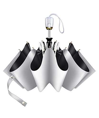 日傘 折りたたみ傘 ワンタッチ 自動開閉 晴雨傘 8本骨 ワンタッチ シンプル 折れにくい 男女兼用折り畳み傘 濡れない 晴雨兼用 UVカット 遮光 遮熱 耐風 軽量 自動傘 (black)