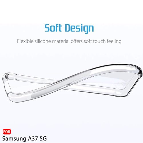 Image of TheGiftKart Back Cover for Samsung Galaxy A37 5G Case | Crystal Clear Soft Shockproof Case | Cushioned Edges for Ultimate Protection Galaxy A37 Back Cover (TPU, Transparent)