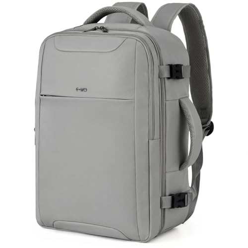 COOLIFE EasyJet Handgepäck 45x36x20 Handgepäck Rucksack Flugzeug Leicht mit 15 Zoll Laptopfach Business Reisetasche für Weekender Kurze Tirp Campus Herren/Damen Grau