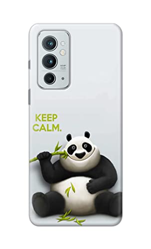 Image of PRINTFIDAA� Printed Hard Back Cover Case for OnePlus 9RT 5G Back Cover (Cartoon Panda) -2808