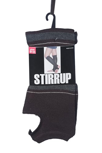 Image of Tipi Toe Women's Stirrup Yoga Socks, Lightweight Knee-High Leg Warmers, Open Heel Non-Slip Design. Ideal for Yoga & Dance