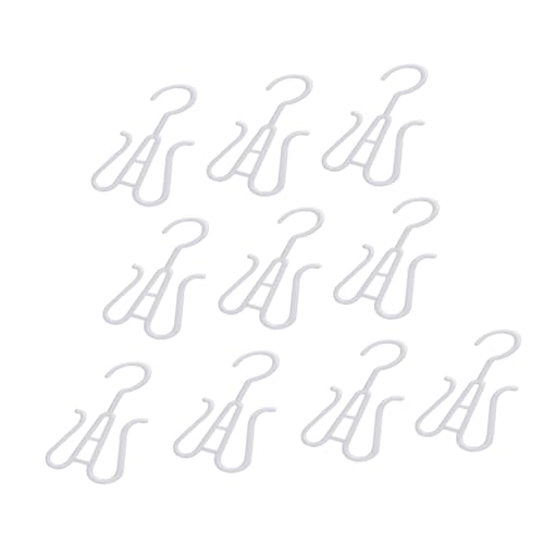 KOMBIUDA 10Pcs Plastic Double Hook Shoe Drying Racks Versatile Shoe Hangers for Closet Organization and Drying for Men and Women Footwear
