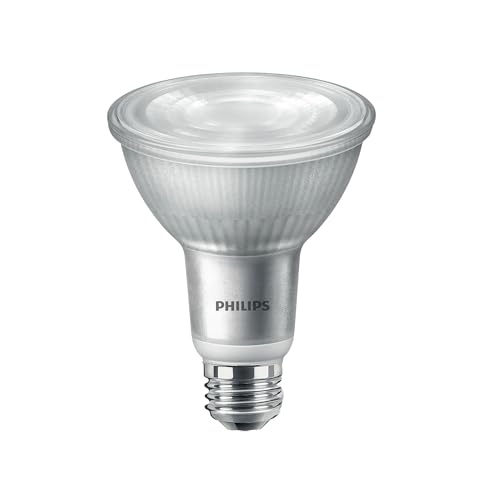 Philips LED Frosted Dimmable, Warm Glow Effect PAR30L Light Bulb - EyeComfort Flicker Free - 8.5W = 75W - 850 Lumen - Bright White (3000K) - E26 Base - Indoor - Title 20