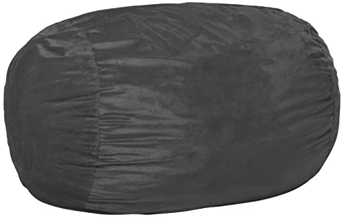 Chill Sack Bean Bag Chair Cover, 5-Feet, Microsuede - Charcoal - Image 5