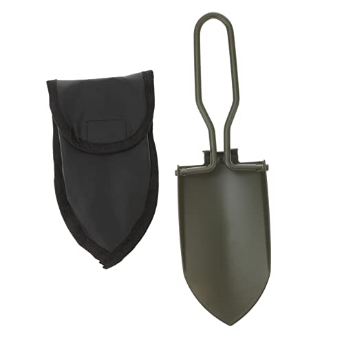 HEMOTON Pala Plegable de Jardín de Inoxidable con Bolsa de Almacenamiento Herramienta Multifuncional Camping y Jardinería Exterior