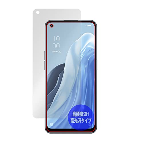 �~���r�b�N�X OPPO Reno7 A �p 9H ���� PET�� �ی� �t�B���� �����K���X�����̍d�x ���d�x9H�f�ލ̗p ���{�� OverLay Brilliant 9H