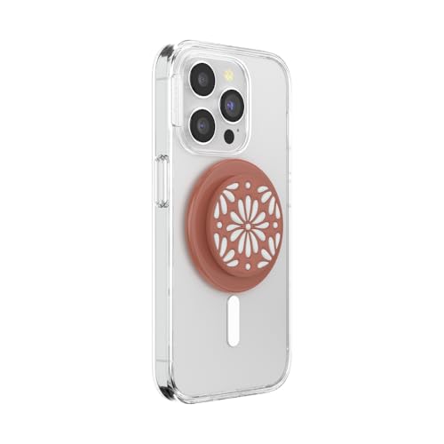 Image of PopSockets Phone Grip for MagSafe, Magnetic Holder, Phone Stand, Boho - Glazed Terracotta