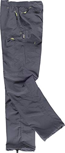 S-ROX WORKTEAM - Pantalón de Nylon. Dos Bolsos de Abertura Vertical en los costados, Dos Bolsos Laterales y Dos Traseros, Todos Interiores con cre Hombre Gris Oscuro XXL Cover