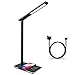Produktbild tischlampen Schwarz Qi Wireless Charging LED Tisch Schreibtischlampe 48pc Leds USB Leselampe Helligkeit Einstellbarer Augenschutz 4 Modi Study Table Lampe