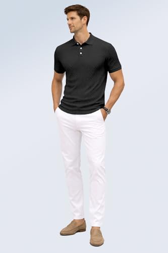 Image of TOPLOT Men's Polo T Shirt | Half Sleeve Design | Comfortable Fit Wear | Stylish Casual Look | Breathable Feel |Modern Style | Easy Movement | Casual & Everyday Wear (5244)