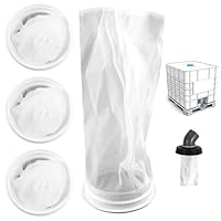 4 Stück IBC Filter Deckelfilter, 25cm IBC Deckelfilter Regenwasserfilter, 200 Mesh Ersatzfilter Nylon IBC Tank Filter für IBC-Regenwassertanks, Chemie, Wasseraufbereitung und Industrielle Filtration