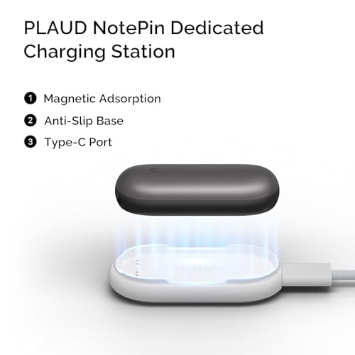 image for PLAUD NotePin Charging Dock, Magnetic Charger Cradle with Non-Slip Bas