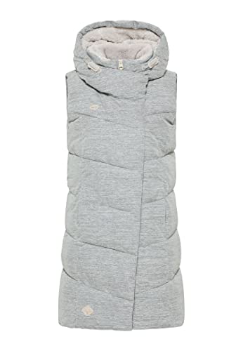 RAGWEAR PAVLA Weste 2023 black : doudoune sans manche longue noire pour femme