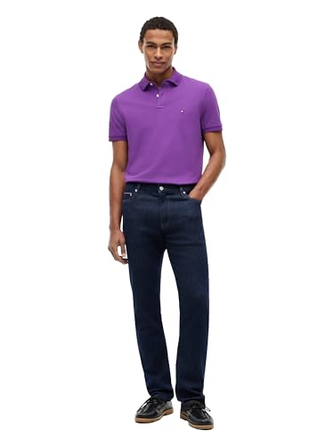 Image of Tommy Hilfiger Men's Short Sleeve Polo Shirts in Regular Fit With Stretch and Organic Pique Cotton