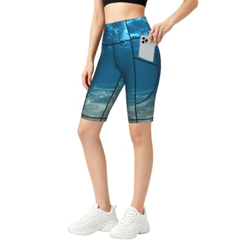 Short de sport anti-frottement à poches et legging d'entraînement