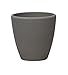 Produktbild Hentschke Keramik Pflanztopf/Pflanzkübel frostsicher Ø 25 x 25 cm, Rauchgrau, 029.025.59 Blumenkübel für Draußen + Innen - Made in Germany