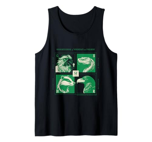Harry Potter Nuevo diseño 2025 Hogwarts House Animals Camiseta sin Mangas