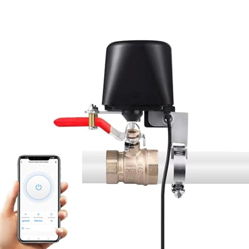 UseeLink Smart Water Valve, WiFi Water Valve, Smart Water Valve Shutoff Upgrade, Sprinkler Controller, Compatible with Alexa and Google, Smart Life APP Control, No Hub Required