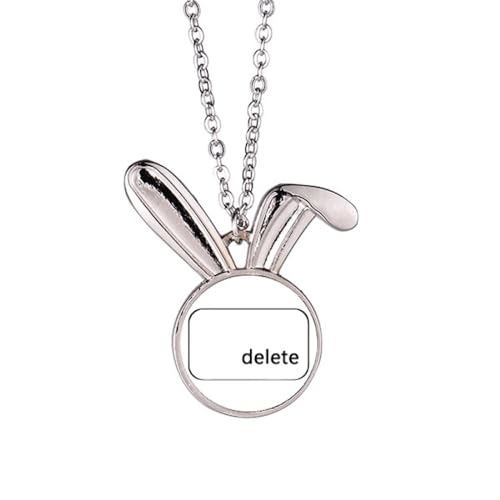 Collier avec pendentif en forme de lapin au design Art déco raffiné