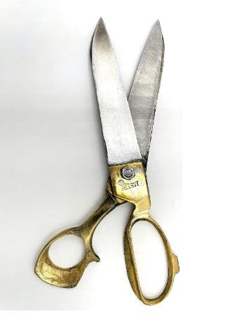 Image of Scissors For Cloth Cutting Fabric Stainless Steel Tailor Scissors (FULL BRASS SCISSOR 8 INCH)