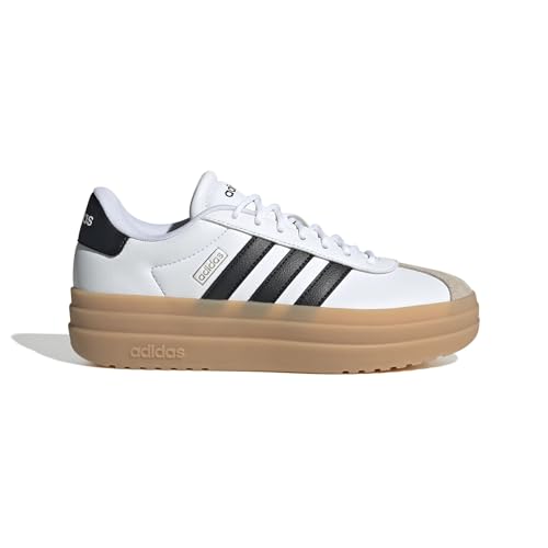 adidas VL Court Bold Shoes, Zapatos Mujer, FTWR White/Core Black/Wonder Beige, 41 1/3 EU adidas VL Court Bold Shoes, Zapatos Mujer, FTWR White/Core Black/Wonder Beige, 41 1/3 EU