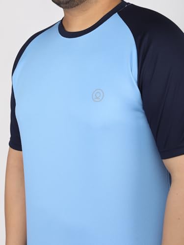 Image of CHKOKKO Men's Polyester Regular Fit Solid Sports T-Shirt