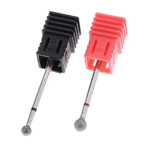 LOOM TREE 2X Nail Drill Bits Ball Head Diamond Rotary Burrs Cuticle Clean Manicure Bit| Nail Care, Manicure & Pedicure | Manicure/Pedicure Tools & Kits|