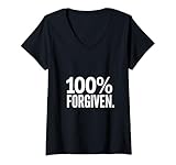 Photo Gallery donna cristiano fede 100% forgiven spirito maglietta con collo a v Photo Gallery donna cristiano fede 100% forgiven spirito maglietta con collo a v