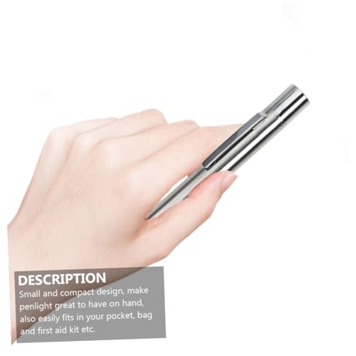 Linterna médica LED de acero inoxidable recargable pack de 2 unidades con clip 4