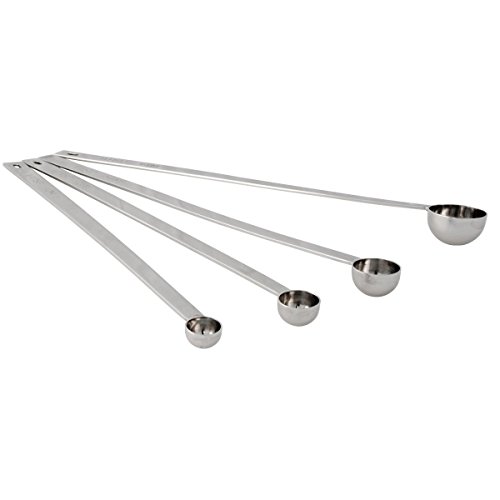 Long Handle Stainless Steel Measuring SpoonsSet of 4