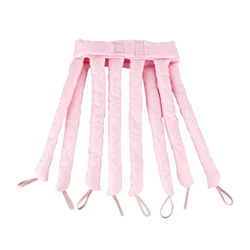 Varilla rizadora sin calor, rizadores de pelo sin calor, diseño de pulpo, diadema de barra rizadora sin calor, para herramientas de peinado de cabello durante la noche (rosa-l)