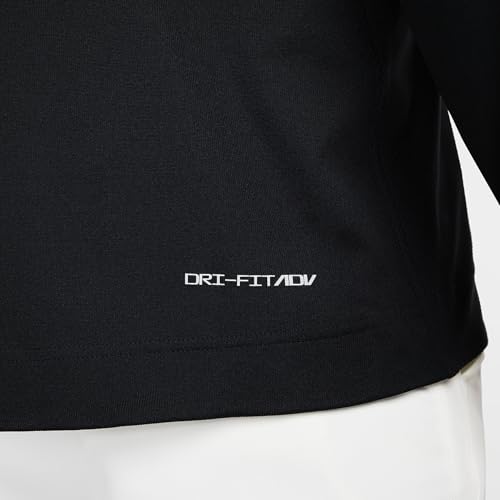 Nike Tour Men's Dri-FIT ADV 1/2-Zip Golf Top (Black/Black/White, FD5833-010) Size Medium4