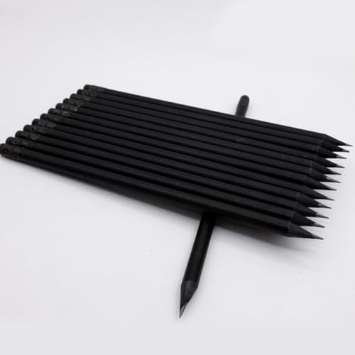 Cabilock 20 lápices negros de madera HB para dibujo miniatura 4