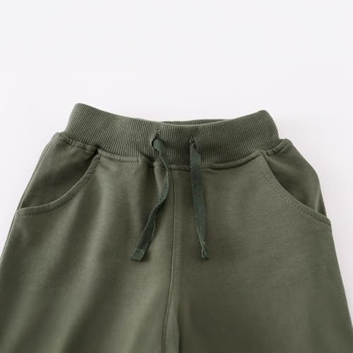 Toddler Boys Sweatpants Lightweight Truck Graphic Elastic Waist Pants Drawstring Causal Jogger with Pockets 2-8 Years3