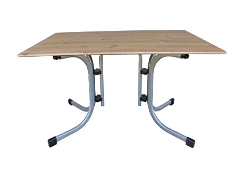 MFG Boulevard Klapptisch Mec Slim Wood | Topalitplatte in Holzoptik mit Gestell in Graphit - silber | 120 x 72 x 80 cm - 4250952326895 MFG Boulevard Klapptisch Mec Slim Wood | Topalitplatte in Holzoptik mit Gestell in Graphit - silber | 120 x 72 x 80 cm