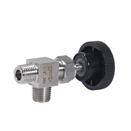 Vanne à aiguille 3/8 pour régulation de débit circuit de gaz