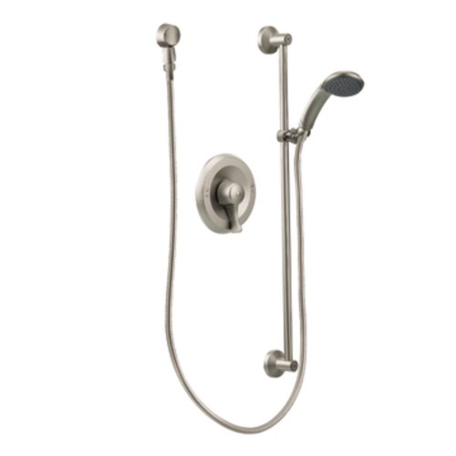 Moen Commercial Classic Brushed Nickel Posi-Temp Hand Shower Trim, 1.5-gpm, T8346EP15CBN #1