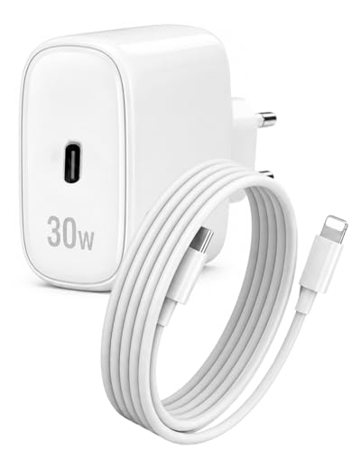 Carregador 30W + Cabo Compatível i.Phone, Ultra Rapido, Fonte USB-C