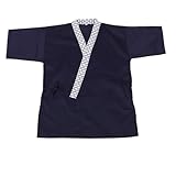VALICLUD Kochjacke für Sushi-köche Traditionelle Japanische Kleidung für Damen und Herren Robuste Kochkleidung für Restaurants Pflegeleichte Arbeitsjacke für Gastronomie