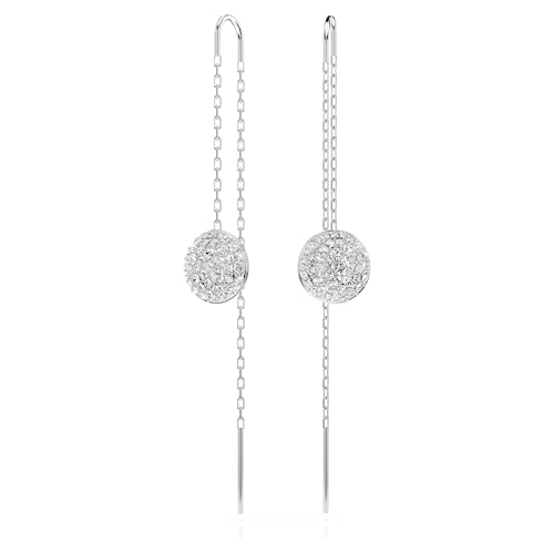 Swarovski Meteora Earrings Collection, Meteor Inspired Design with Snow Pavé of Clear Round Crystals