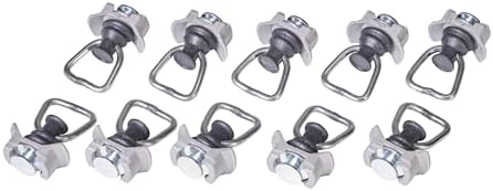 Produktbild von 10 X Doppel Fitting Endbeschlag Mit Ring 44mm Für Airlineschiene In