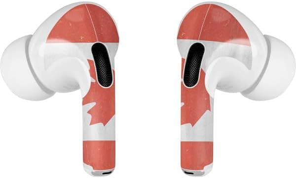 Skinit Decal Audio Skin Compatible with Apple AirPods Pro - Canada Flag Distressed Design