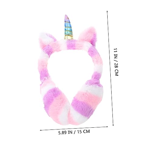 Homoyoyo 1pc Unicorn Design Earmuff Windproof Winter Warm Ear Supple Earmuff Portable3