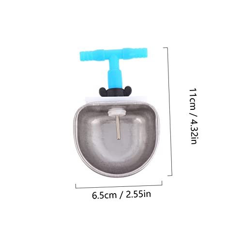 Bebedero para conejos de acero inoxidable UPKOCH, pack de 5 piezas duraderas 6